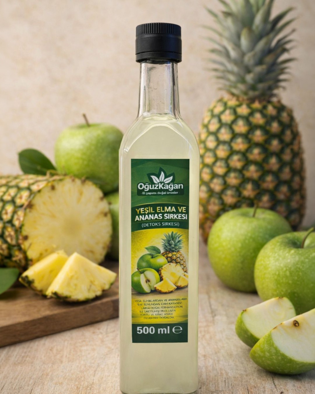 Yeşil Elma ve Ananas Sirkesi