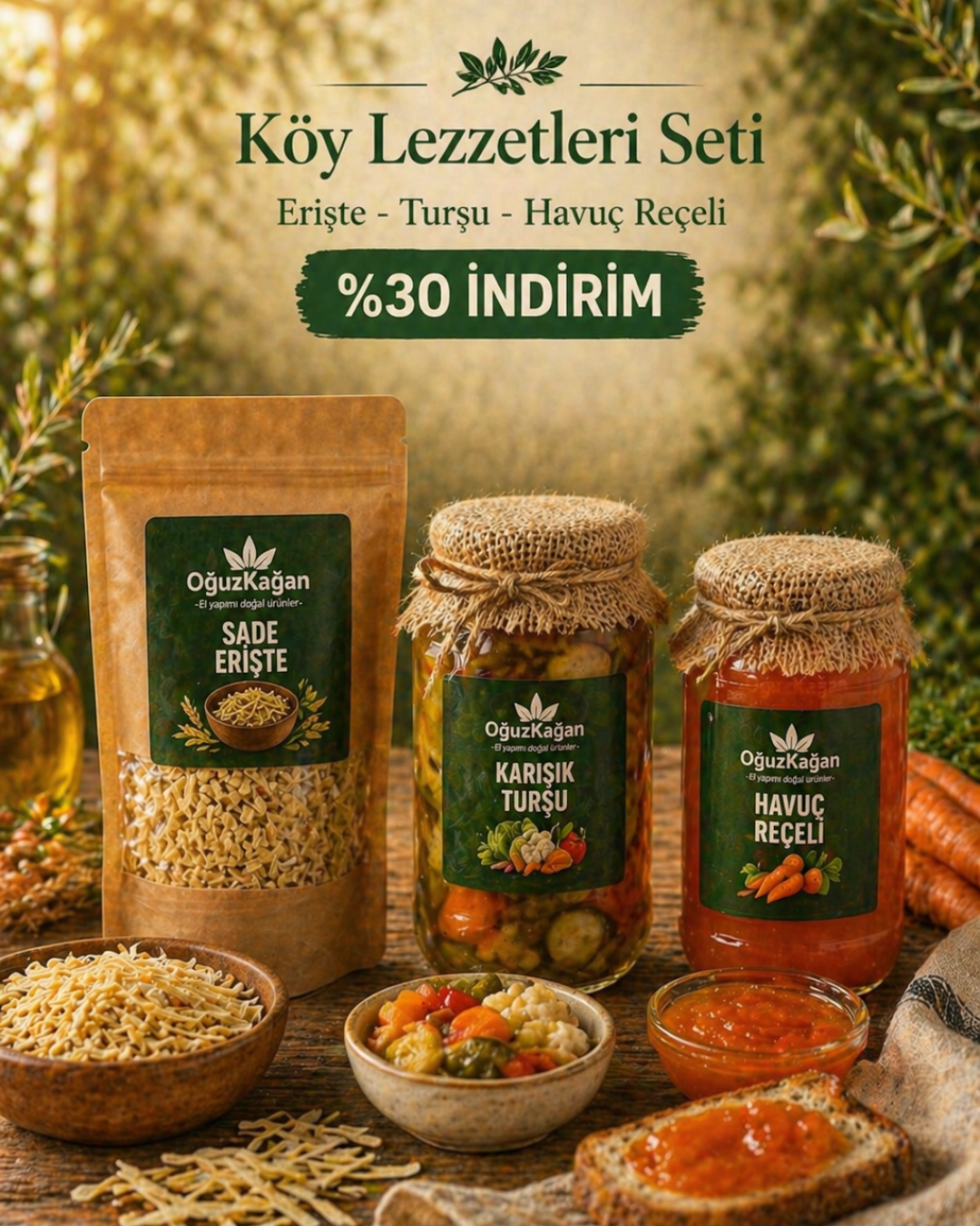 Köy Lezzetleri Seti – %30 İndirimli